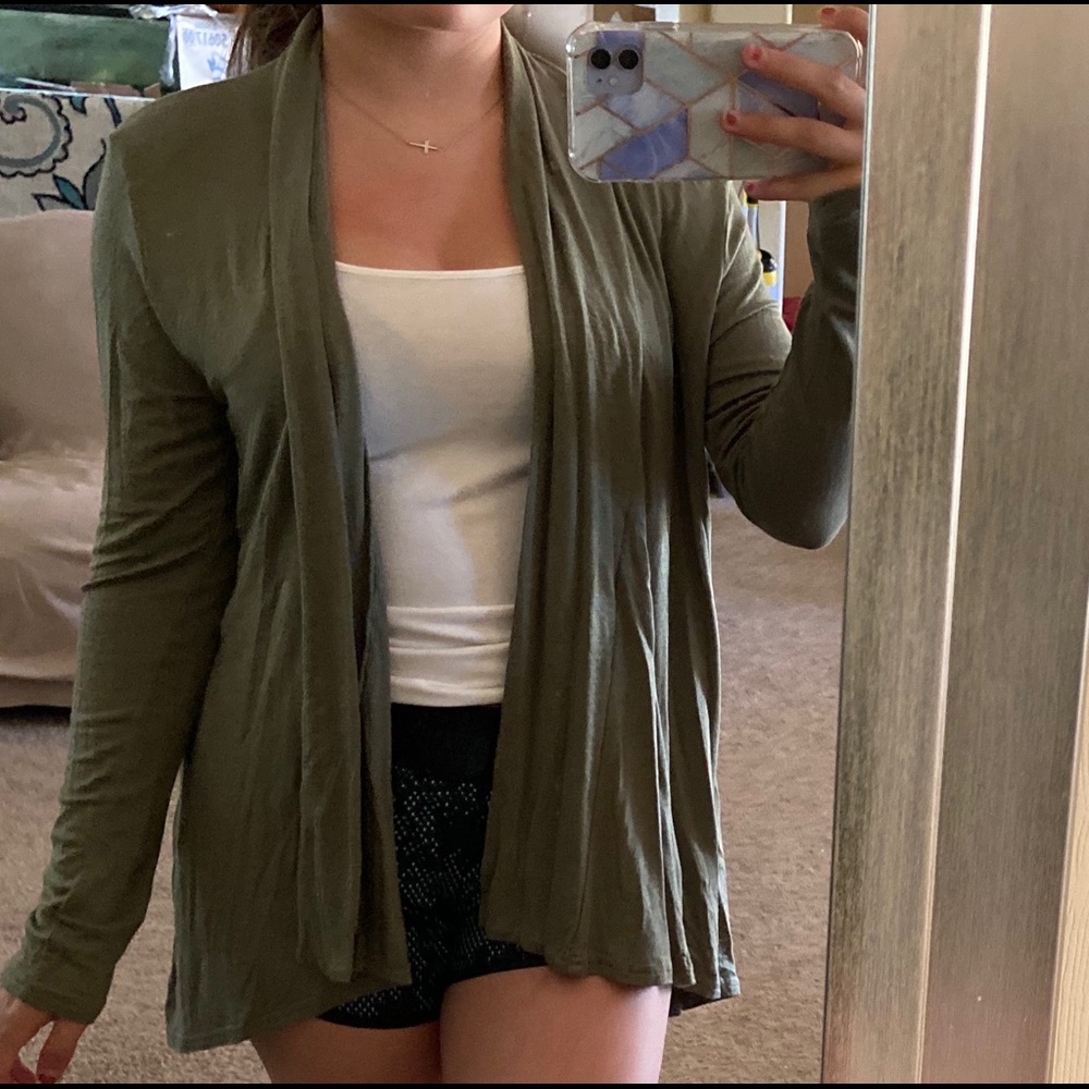 NWOT Olive Green Cardigan